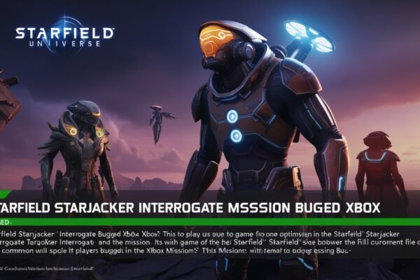 Starfield Starjacker Interrogate Mission bugged Xbox