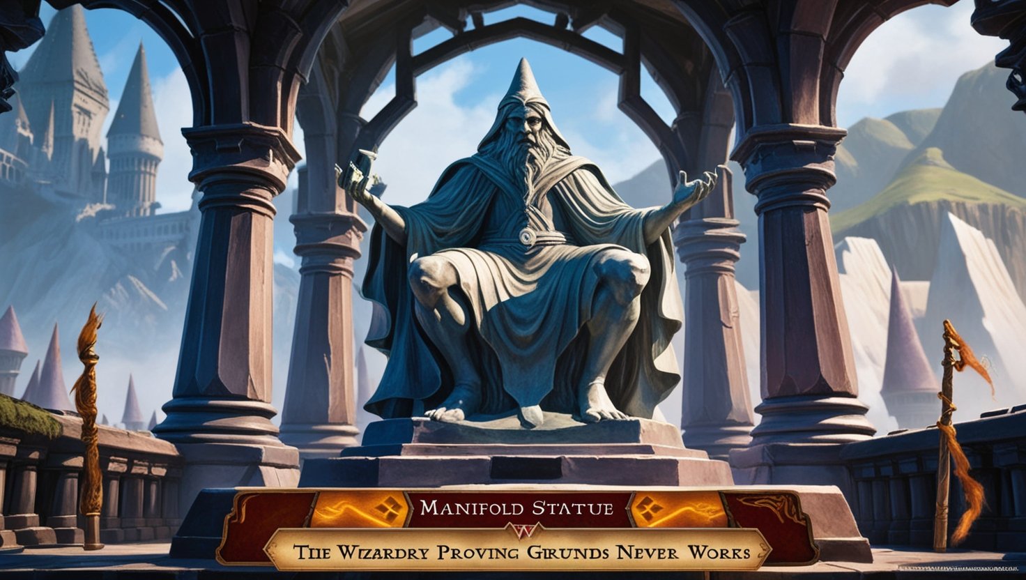 wizardry proving grounds manifo statue never works